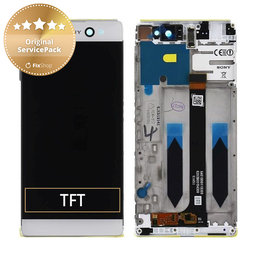 Sony Xperia XA Ultra F3211 - LCD Display + Touchscreen Front Glas + Rahmen (White) - A/8CS-59290-0002, A/8CS-59290-0005 Genuine Service Pack