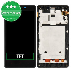 Xiaomi Redmi Note - LCD Display + Touchscreen Front Glas + Rahmen (Black) TFT