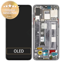 Xiaomi Mi 9 - LCD Display + Touchscreen Front Glas + Rahmen (Piano Black) - 560610095033 Genuine Service Pack