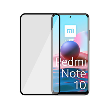 Fonex - Gehärtetes Glas 3D für Xiaomi Redmi Note 10 und 10S, schwarz