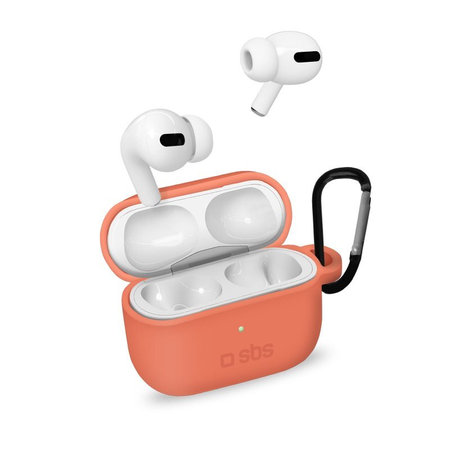 SBS - Silicon Fall für Apple AirPods Pro, coral