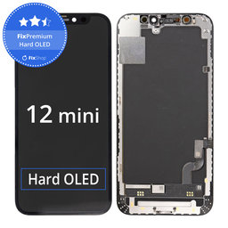 Apple iPhone 12 Mini - LCD Display + Touchscreen Front Glas + Rahmen Hard OLED FixPremium