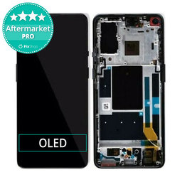 OnePlus 9 - LCD Display + Touchscreen Front Glas + Rahmen (Astral Black) OLED