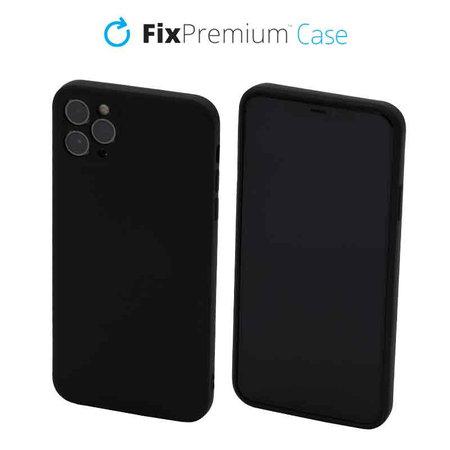 FixPremium - Silikonhülle für iPhone 11 Pro Max, schwarz