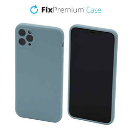 FixPremium - Silikonhülle für iPhone 11 Pro Max, light cyan