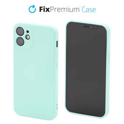 FixPremium - Silikonhülle für iPhone 12 mini, light cyan