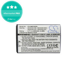 Samsung C, F, I, J, L, M, P, Rex, S-series - Akku Batterie AB463651BE, AB463651BEC, AB463651BC, AB463651BU 650mAh HQ