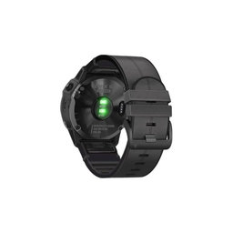 FixPremium - Lederarmband für Garmin (QuickFit 26mm), schwarz