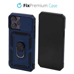 FixPremium - CamShield Hülle für iPhone 14 Pro Max, blau