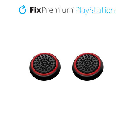 FixPremium - PS4/PS5 Controller Grip Caps - 2er-Set, rot