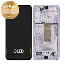 Samsung Galaxy S23 Plus S916B - LCD Display + Touchscreen Front Glas + Rahmen (Lavender) - GH82-30478D, GH82-30476D, GH82-30477D Genuine Service Pack