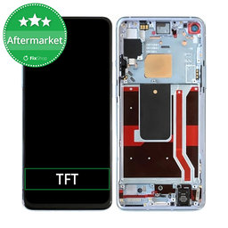 OnePlus 8T - LCD Display + Touchscreen Front Glas + Rahmen (Black) TFT