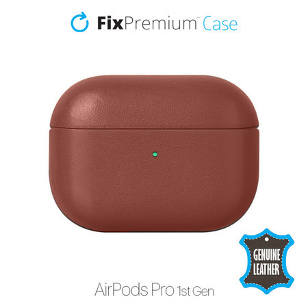 FixPremium - Lederetui für AirPods Pro, braun