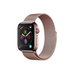 FixPremium - Remienok Milanese Loop pre Apple Watch (42, 44, 45 und 49mm), rose gold