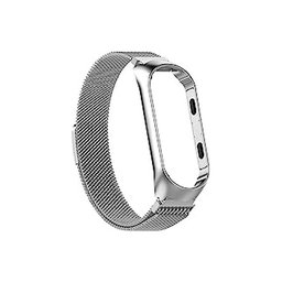 FixPremium - Remienok Milanese Loop pre Xiaomi Mi Band (5/6/7/7 NFC), silber