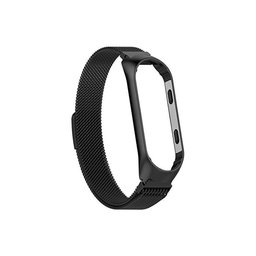 FixPremium - Remienok Milanese Loop pre Xiaomi Mi Band (5/6/7/7 NFC), schwarz