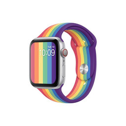 FixPremium - Silikonarmband für Apple Watch (42, 44, 45 und 49mm), pride