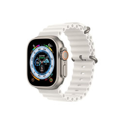 FixPremium - Armband Ocean Loop für Apple Watch (38, 40 und 41mm), weiß