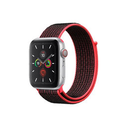 FixPremium - Nylonband für Apple Watch (42, 44, 45 und 49mm), rot