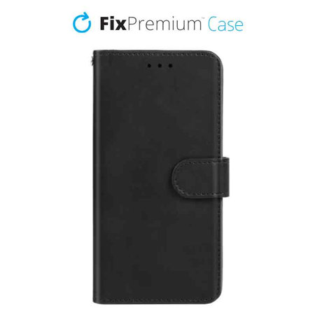 FixPremium - Hülle Book Wallet für iPhone 11, schwarz