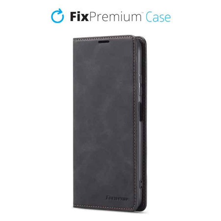 FixPremium - Hülle Business Wallet für iPhone 12 mini, schwarz