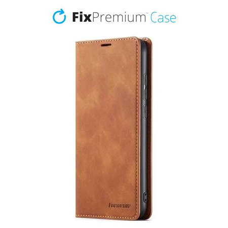 FixPremium - Hülle Business Wallet für iPhone 11, braun