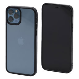 FixPremium - Hülle Invisible für iPhone 12 und 12 Pro, schwarz