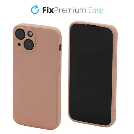 FixPremium - Hülle Rubber für iPhone 13 mini, orange