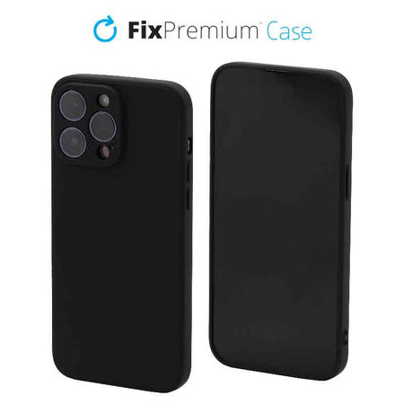 FixPremium - Hülle Rubber für iPhone 14 Pro Max, schwarz