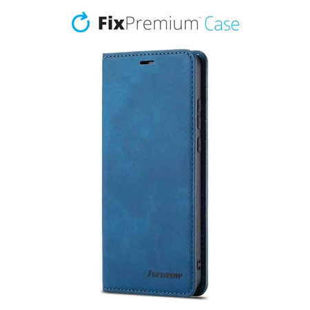 FixPremium - Hülle Business Wallet für iPhone 12 Pro Max, blau