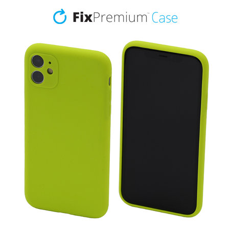 FixPremium - Silikon Hülle für iPhone 11, neon green