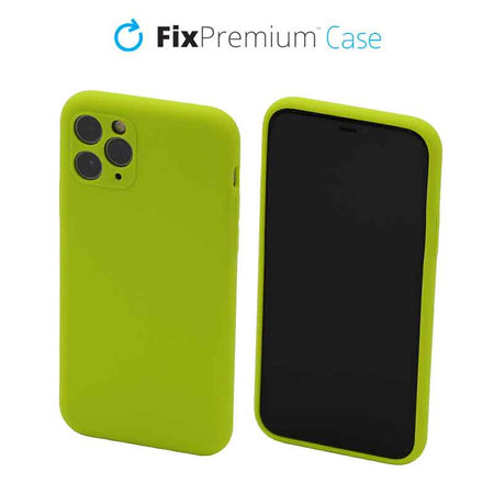 FixPremium - Silikon Hülle für iPhone 11 Pro, neon green