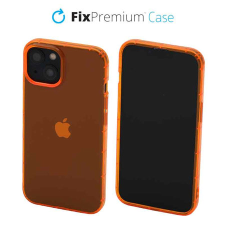 FixPremium - Hülle Clear für iPhone 13, orange