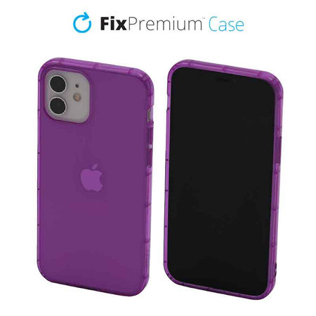 FixPremium - Hülle Clear für iPhone 12 und 12 Pro, lila