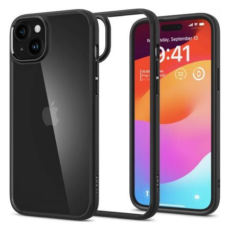 Spigen - Hülle Ultra Hybrid für iPhone 15, matte black