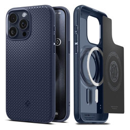 Spigen - Hülle Mag Armor mit MagSafe für iPhone 15 Pro Max, navy blue