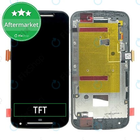 Motorola Moto G XT1068 - LCD Display + Touchscreen Front Glas + Rahmen (Black) TFT