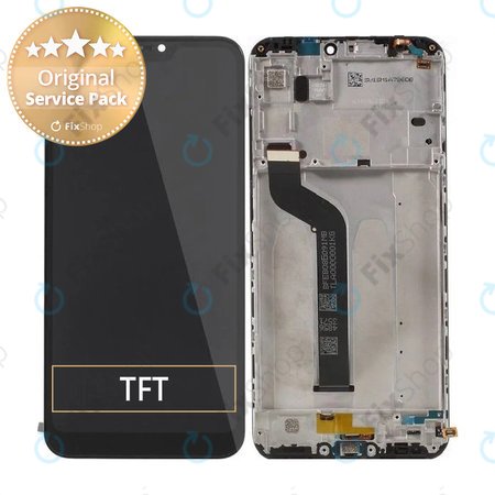 Xiaomi Mi A2 Lite (Redmi 6 Pro) - LCD Display + Touchscreen Front Glas + Rahmen (Black) - 560610035033 Genuine Service Pack