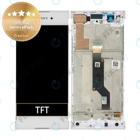 Sony Xperia XA1 G3121 - LCD Display + Touchscreen Front Glas + Rahmen (White) - 78PA9100010, 78PA9100050, 78PA9100090 Genuine Service Pack