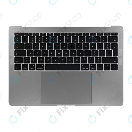 Apple MacBook Pro 13" A1708 (Late 2016 - Mid 2017) - Oberer Rahmen Tastatur + Tastatur UK + Mikrofon + Trackpad + Lautsprecher (Space Gray)