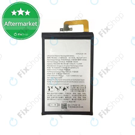 Blackberry Keyone - Akku Batterie BAT-63108-003, 1ICP5/51/81 3505mAh