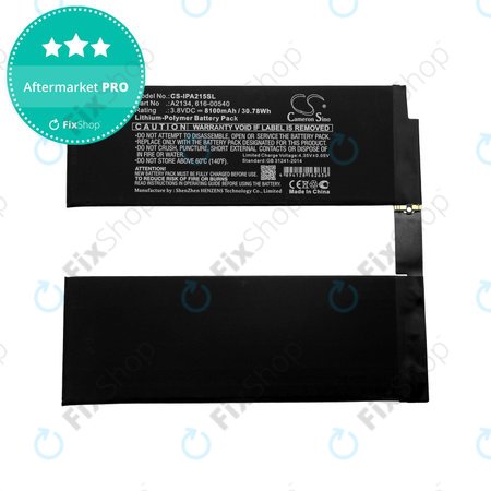 Apple iPad Air (3rd Gen 2019) - Akku Batterie A2134, 616-00540 8100mAh HQ