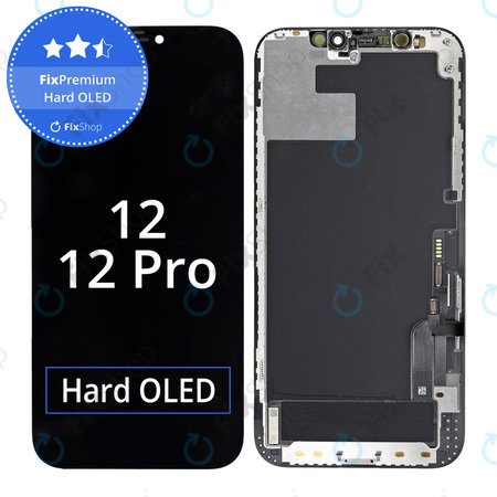 Apple iPhone 12, 12 Pro - LCD Display + Touchscreen Front Glas + Rahmen Hard OLED FixPremium