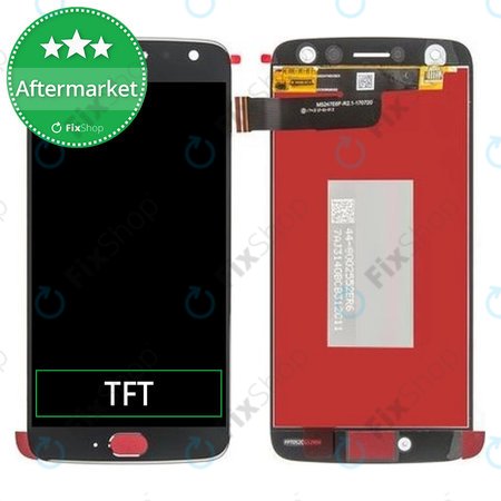 Moto X4 XT1900 - LCD Display + Touchscreen Front Glas + Rahmen (Black) TFT