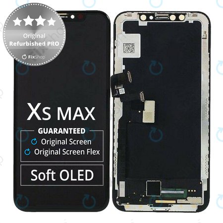 Apple iPhone XS Max - LCD Display + Touchscreen Front Glas + Rahmen Original Refurbished PRO