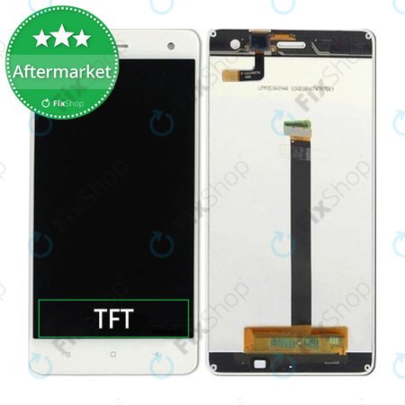 Xiaomi Mi 4 - LCD Display + Touchscreen Front Glas (White) TFT