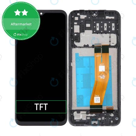 Samsung Galaxy A14 A145R - LCD Display + Touchscreen Front Glas + Rahmen (Black) TFT