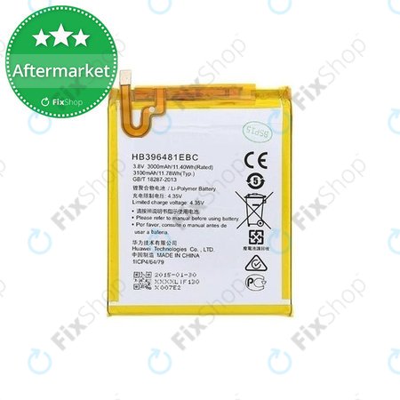 Huawei G8, Y6 II, Honor 5X - Akku Batterie HB396481EBC 3100mAh