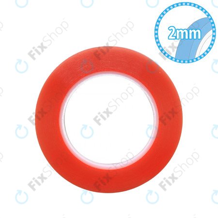 Magic RED Tape - Doppelseitiges Klebeband - 2mm x 25m (Transparent)