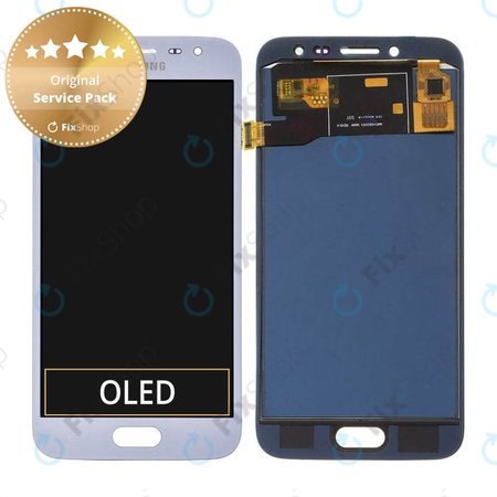 Samsung Galaxy J2 PRO J250F - LCD Display + Touchscreen Front Glas (Silver) - GH97-21338B, GH97-21339B, GH97-21812B Genuine Service Pack